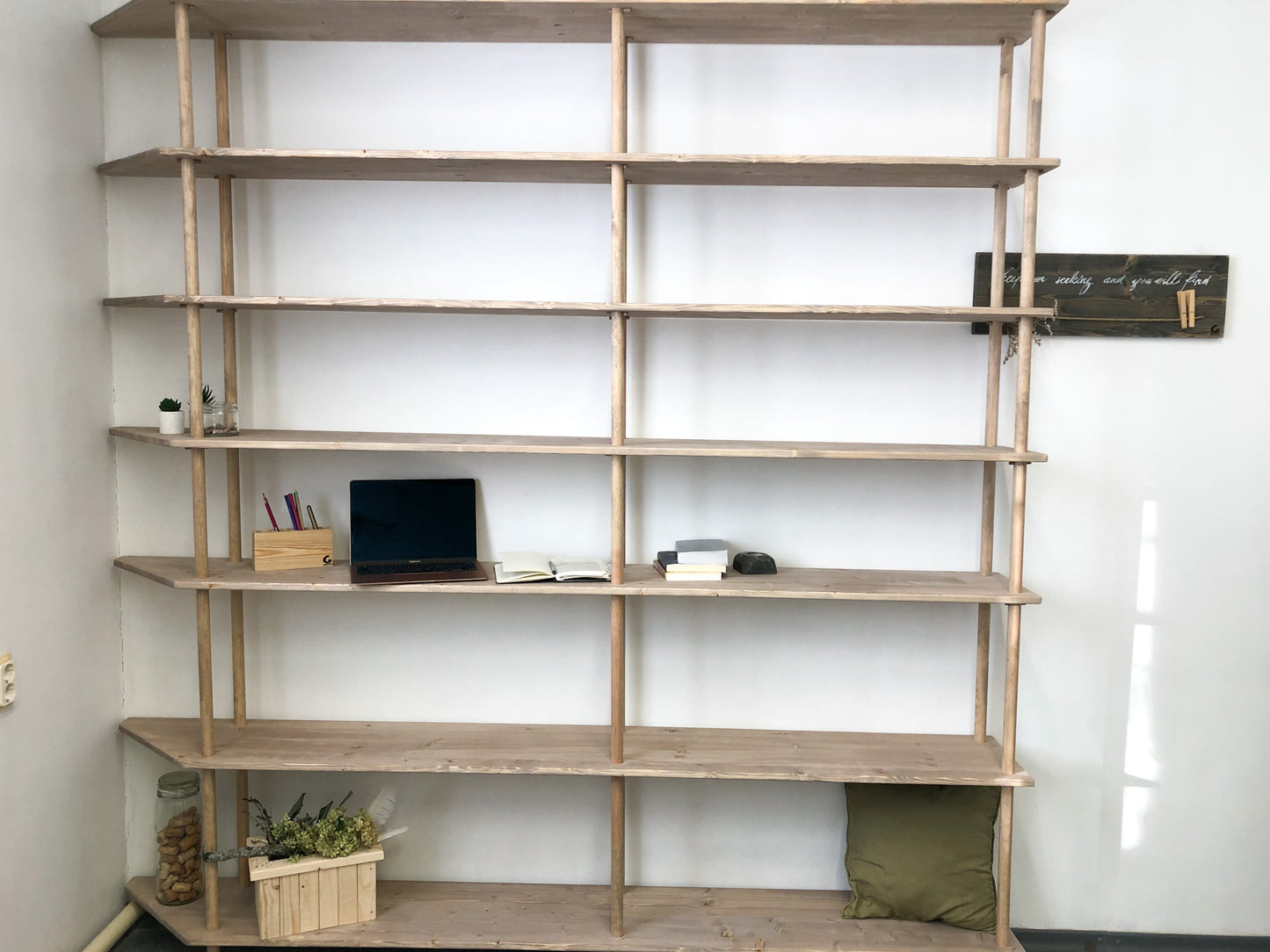 Large Bookcase Library Storage Shelfing