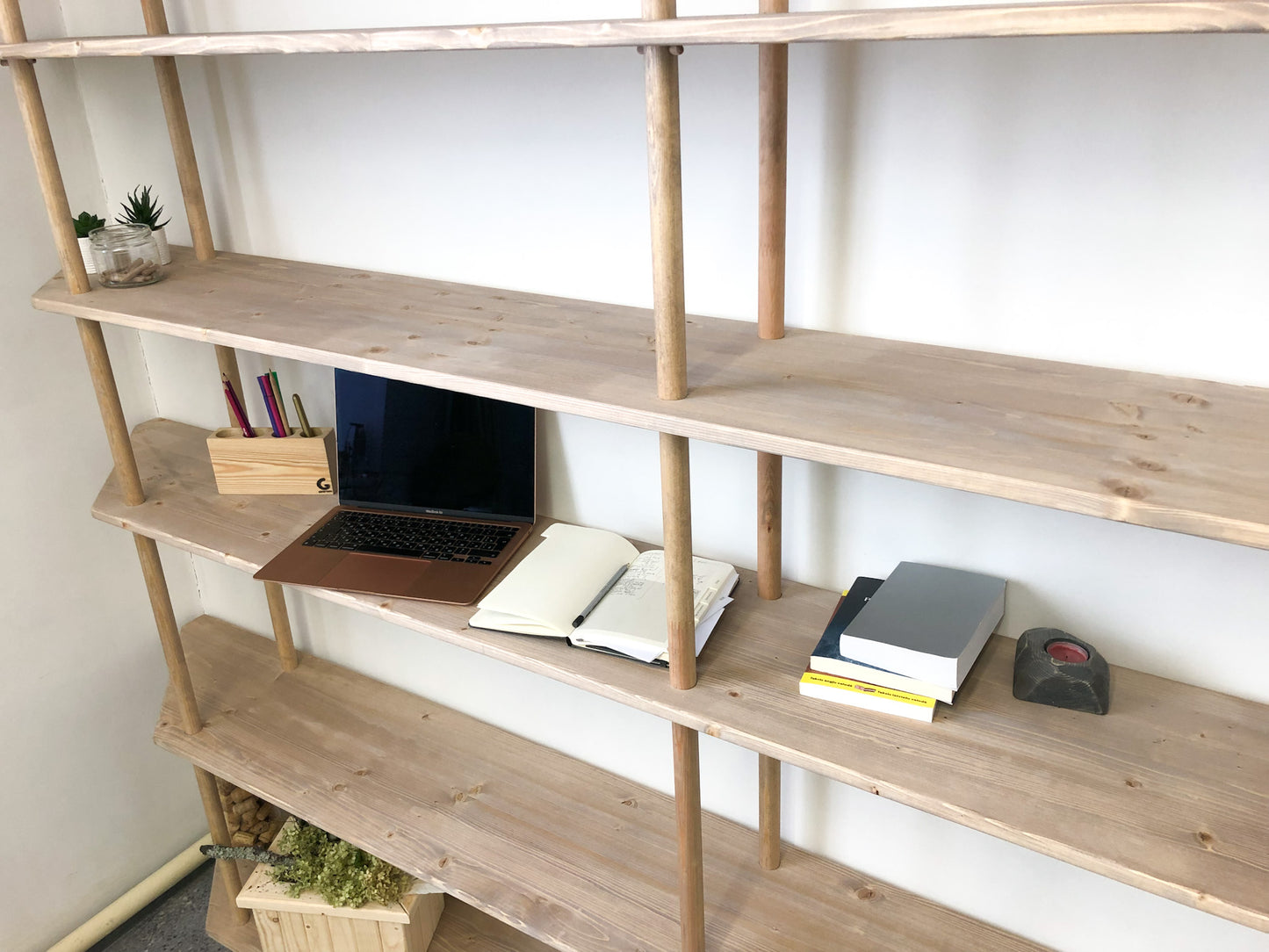 Large Bookcase Library Storage Shelfing