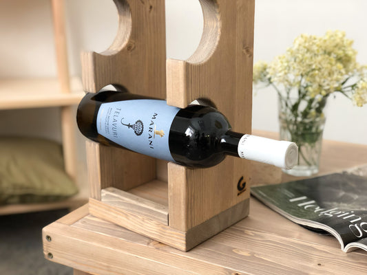 Wine Bottle Holder Storage Rack Gift