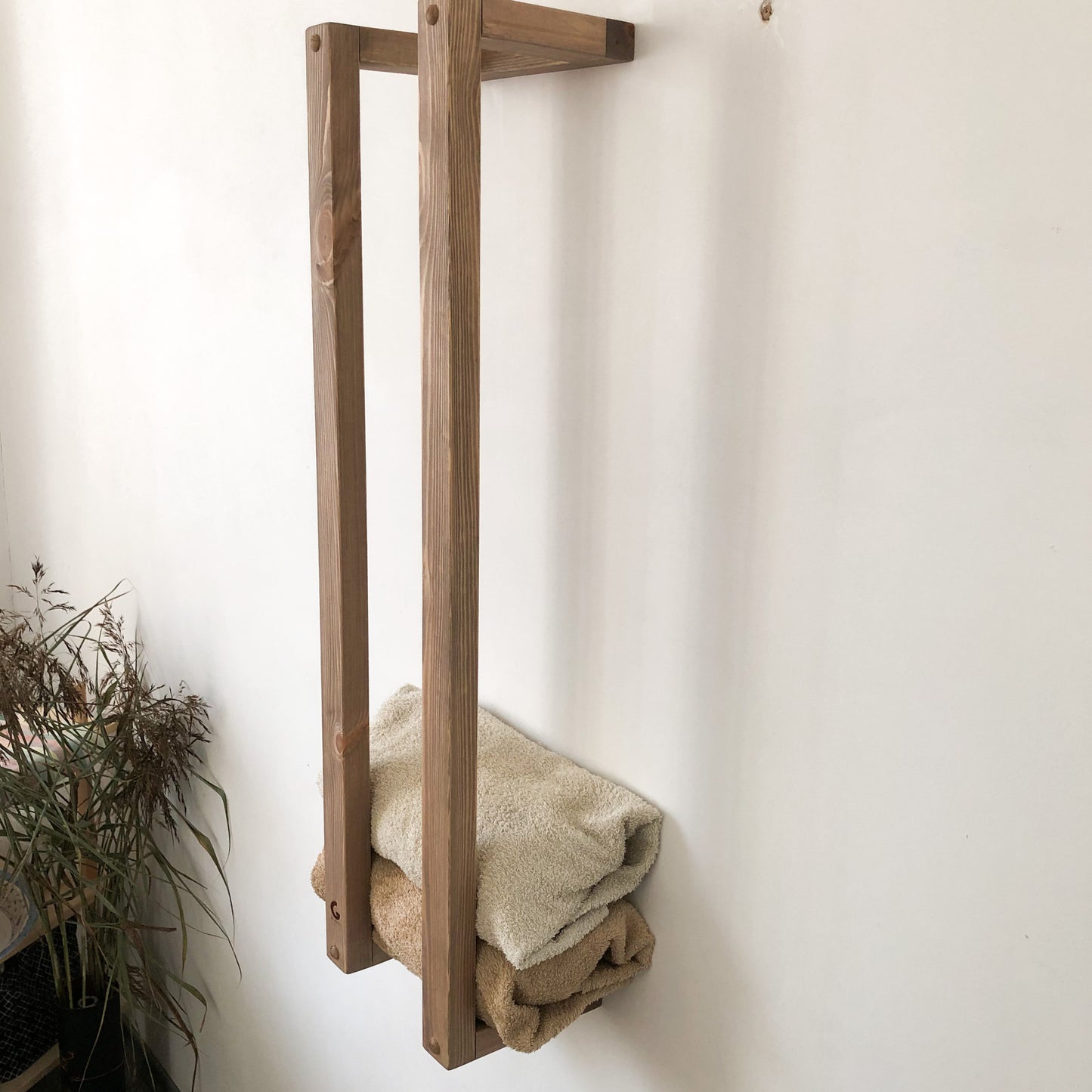 Towel Holder Rack Bathroom Storage Organise Accessory