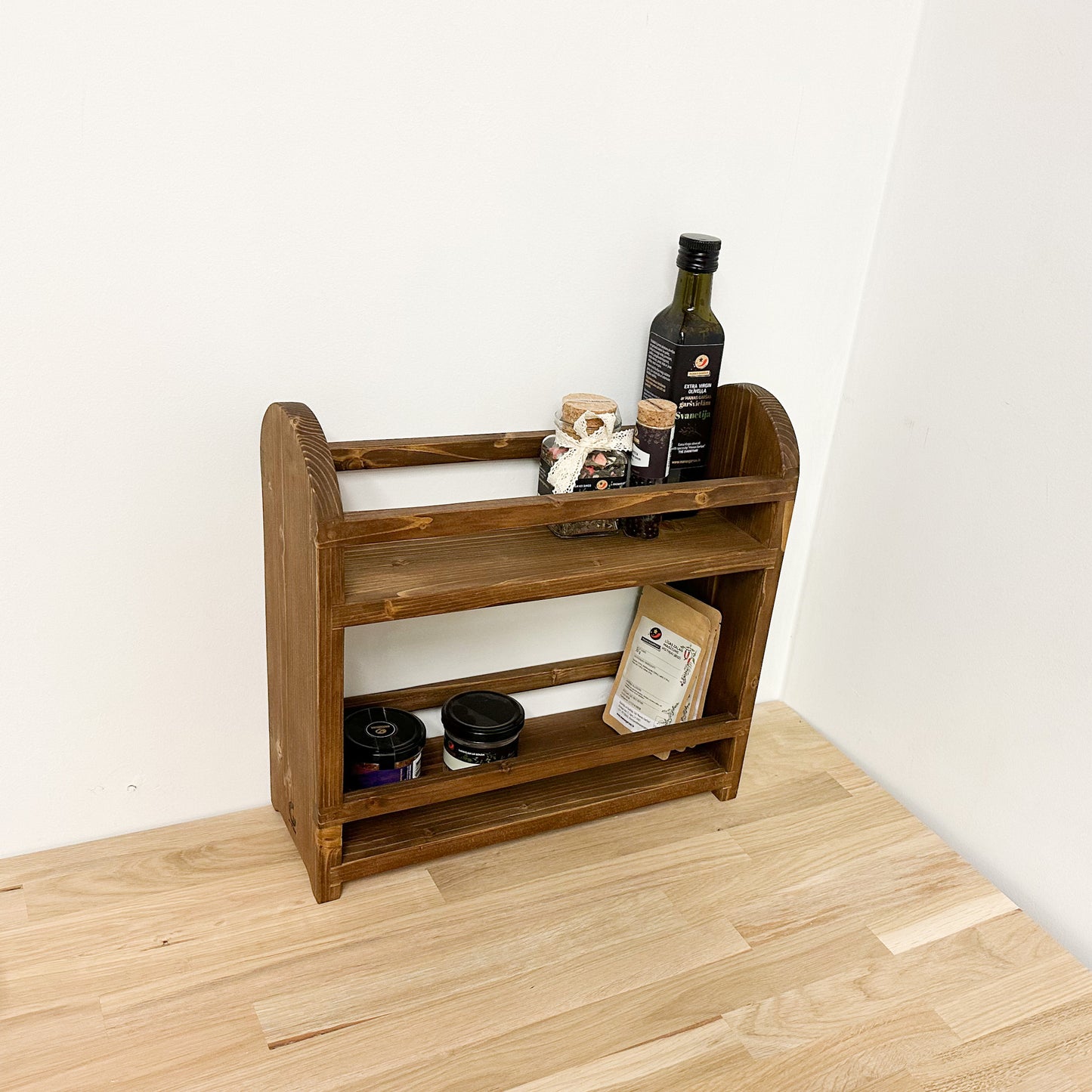 Countertop organizer shelf for kitchen and bathroom Spice rack shelf organizer Kitchen gift