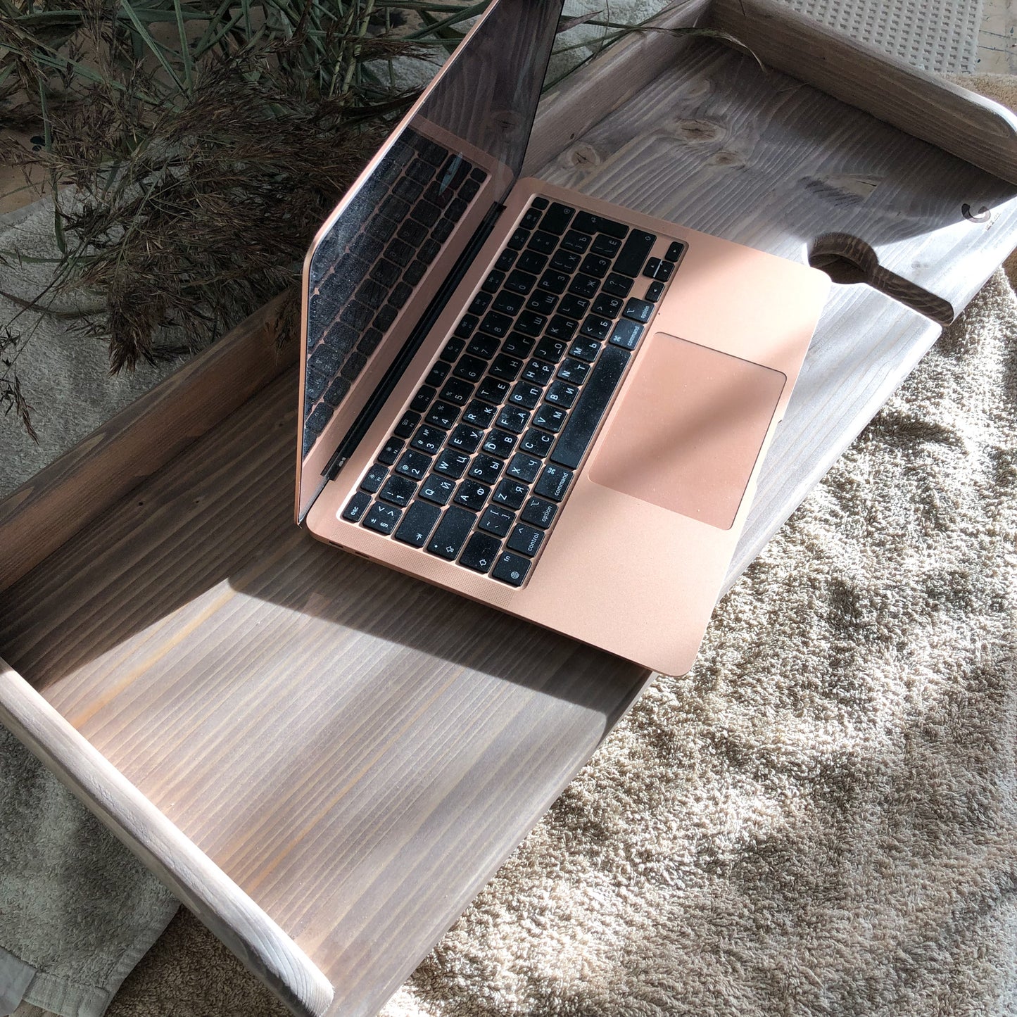 Spa gift - custom wooden bathtub tray for relaxing time