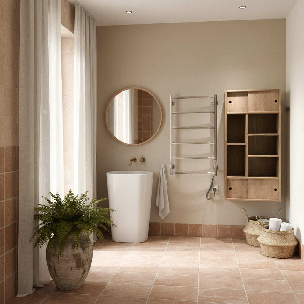 Regalwandorganisation für das Badezimmer