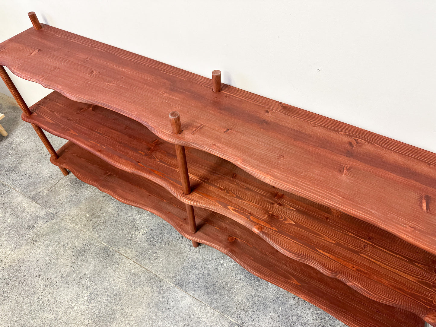 Large Bookcase Japandy Minimalist Shelf Vinyl Record Stand Room divider Home library bookcase Li