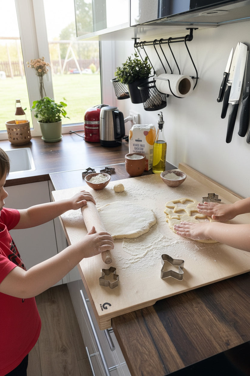 Large kitchen board for making biscuits, pizza and pasta