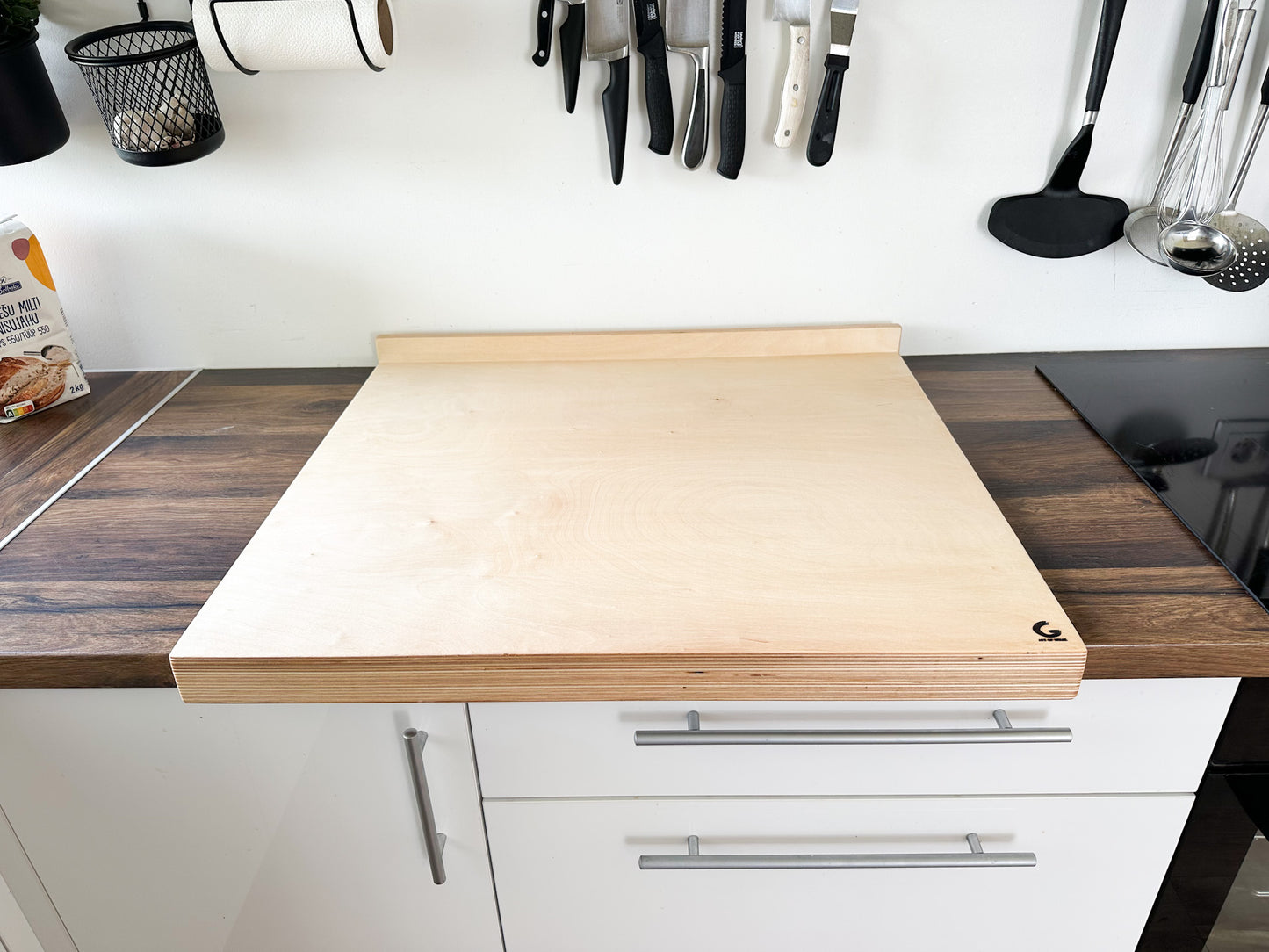 Large wooden cutting board for chef gift idea