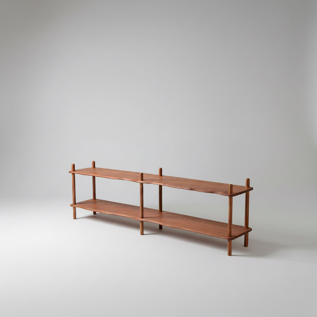 Großes Bücherregal Japandi Minimalistisches Regal Schallplattenständer Raumteiler Heimbücherei Bücherregal Li